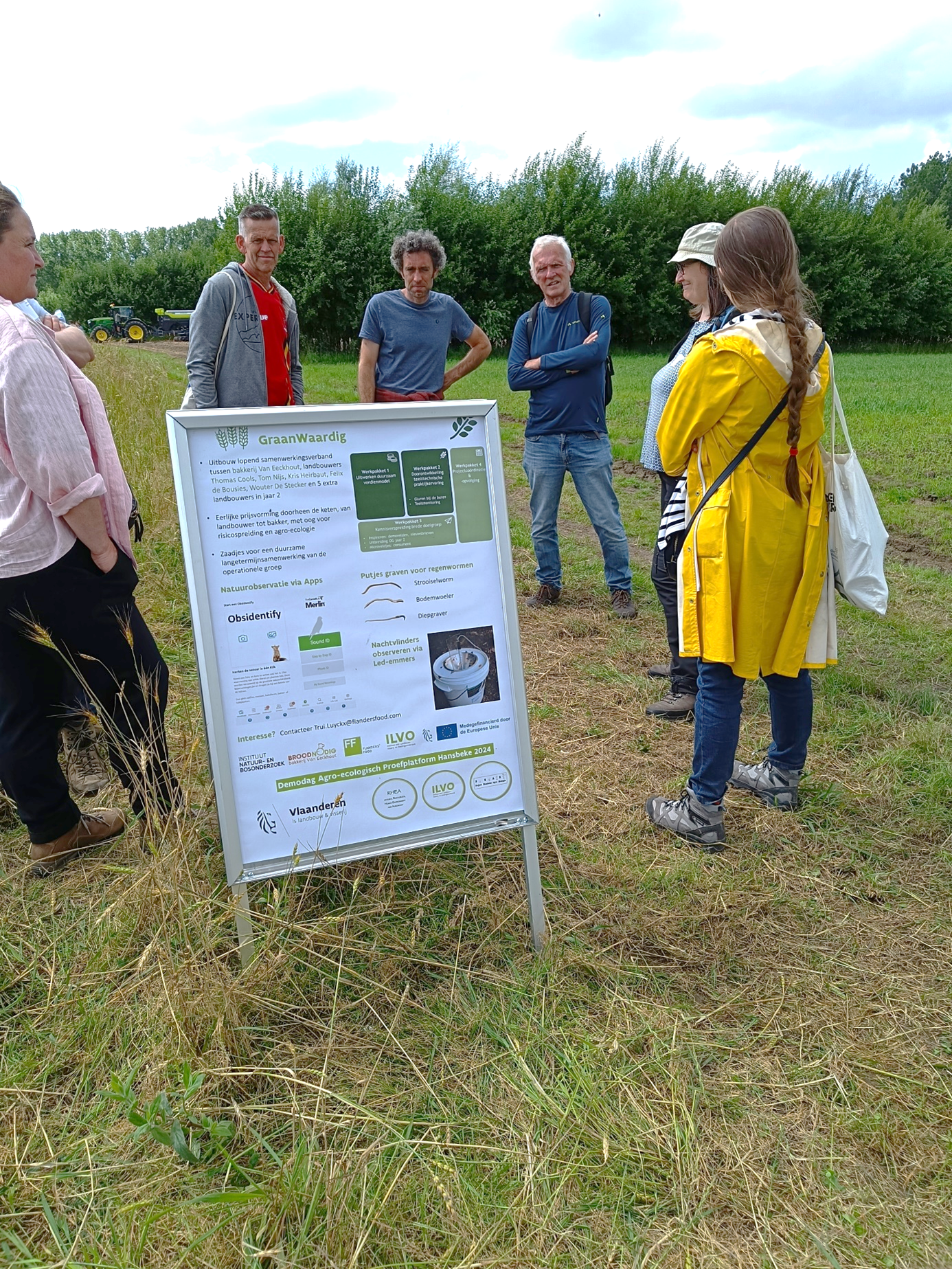 Demodag agro-ecologisch proefplatform Hansbeke – GraanWaardig poster INBO
