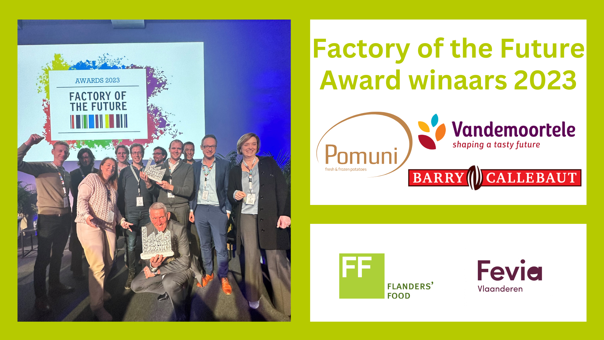 Factory of the Future award winnaars 2023